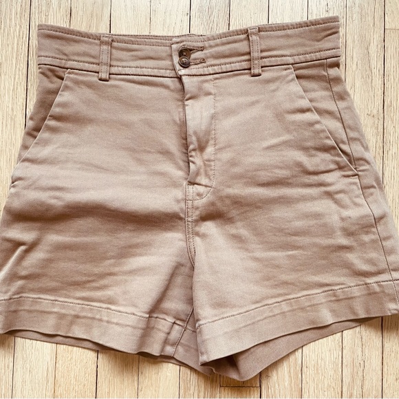 Everlane The Way High Twill Shorts size 4 - Picture 2 of 3